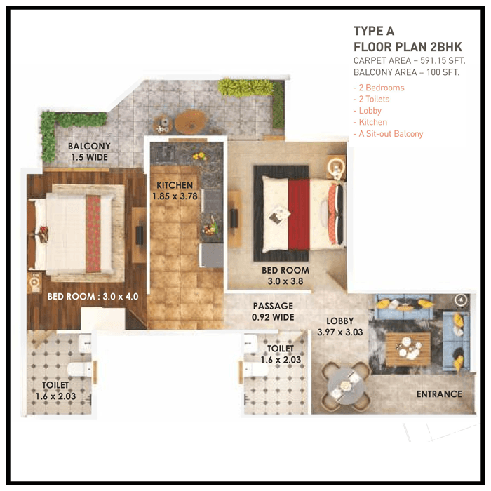Pyramid-Heights-Floor-Plan-2-BHK-TYPE-A