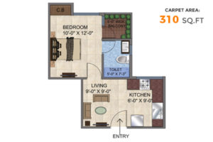 1BHK Type 1